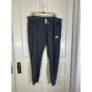 Nike Heritage Fleece Joggers Mens Size XXL Gray Comfort Athleisure Running